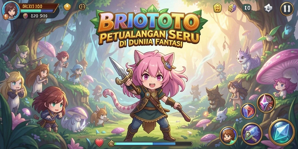 Tampilan gameplay BRIOTOTO yang menarik dan penuh aksi.