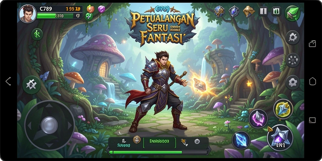Tampilan gameplay C789 yang menakjubkan dalam dunia petualangan.