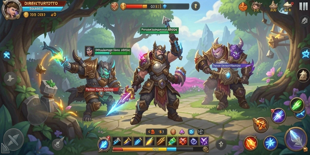 Gameplay seru dalam dunia ARPG yang menantang.