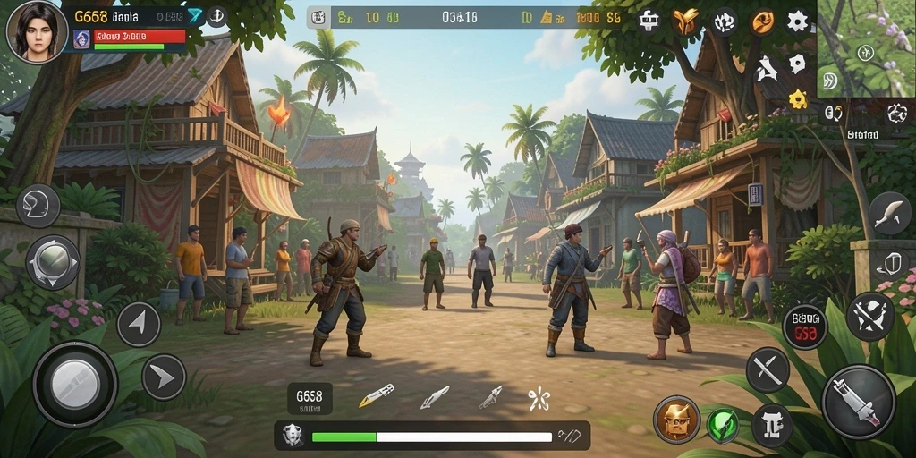 Gameplay G668 menampilkan interaksi sosial yang mendalam dan menarik.