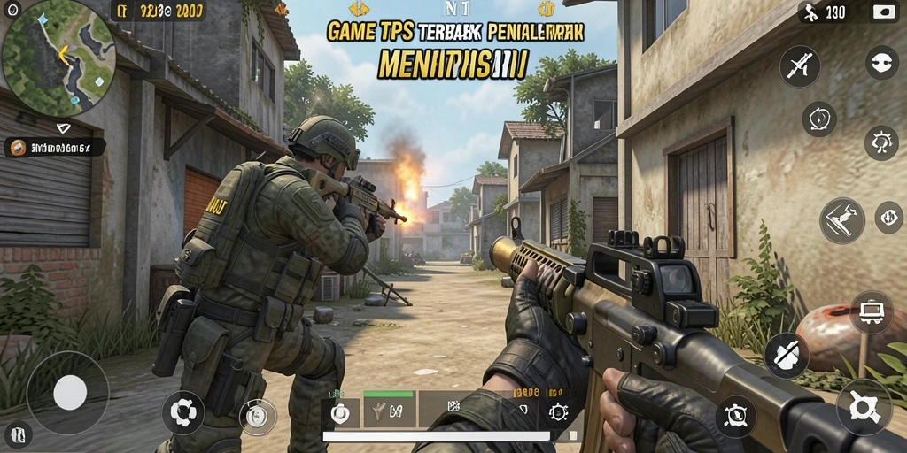 Screenshot gameplay IMBAJP dengan momen menegangkan dalam TPS.
