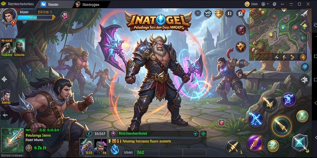 Tangkapan layar gameplay seru dalam dunia <strong>INATOGEL</strong> yang menampilkan aksi petualangan MMORPG.