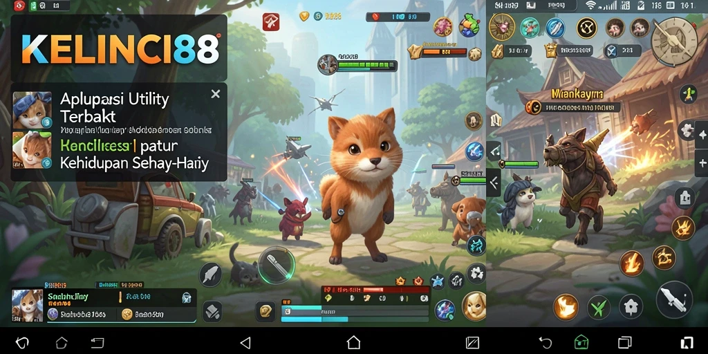 Screenshot utama KELINCI88 menampilkan antarmuka aplikasi Utility yang intuitif.