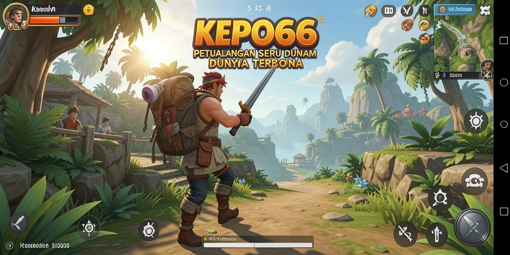 Gameplay KEPO66 menampilkan petualangan seru dan eksplorasi dunia terbuka.