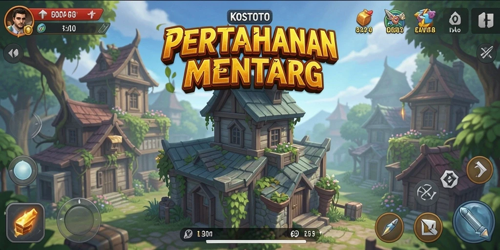Tampilan gameplay KOSTOTO yang seru dan menantang.