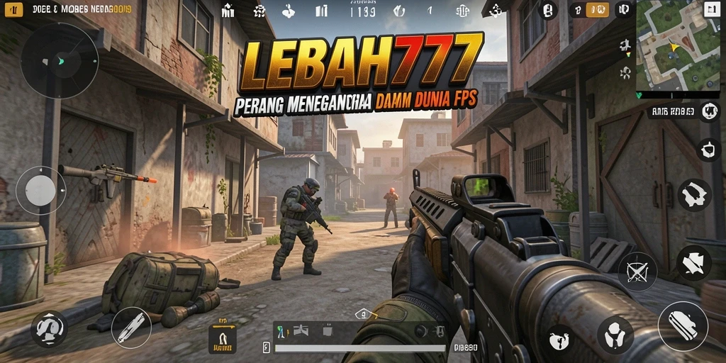 Screenshot menampilkan aksi seru dalam pertempuran FPS.