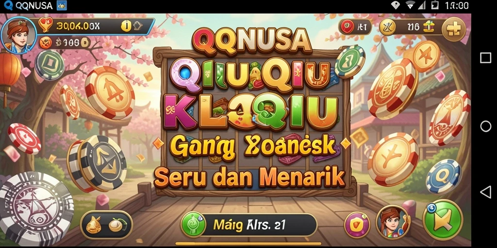 Tampilan seru gameplay QiuQiu di QQNUSA.