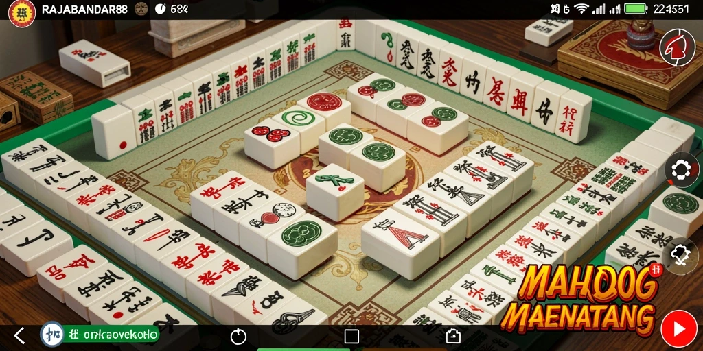 Gameplay menarik RAJABANDAR88 yang menampilkan kerumitan Mahjong.