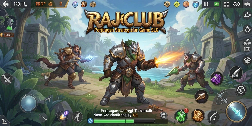 Tampilan gameplay RAJACLUB yang menegangkan dan strategis.