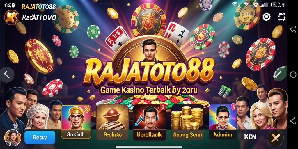 Tampilan gameplay seru dari RAJATOTO88 dengan beragam permainan Kasino.