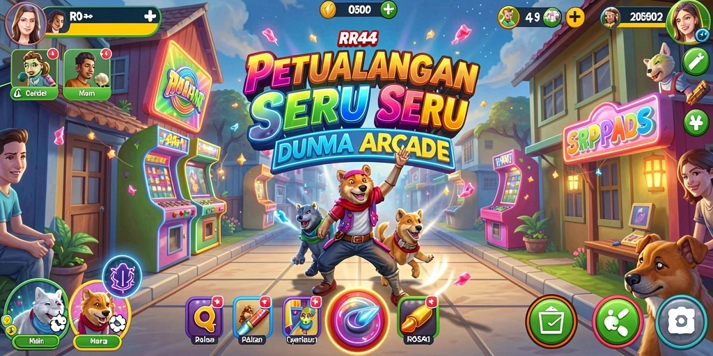 Screenshot gameplay menyenangkan dari RR44 dengan aksi Arcade yang seru.