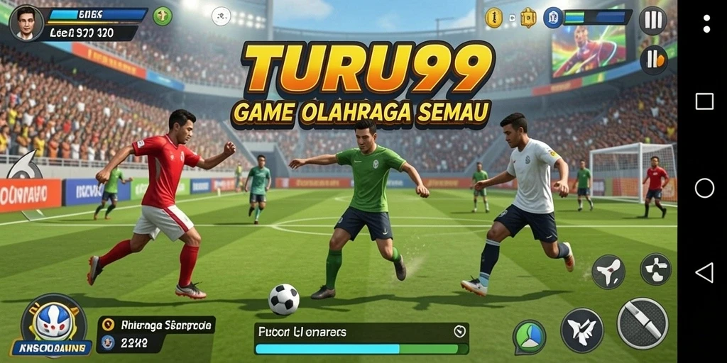 Tampilan gameplay seru dan menantang dalam TURU99.
