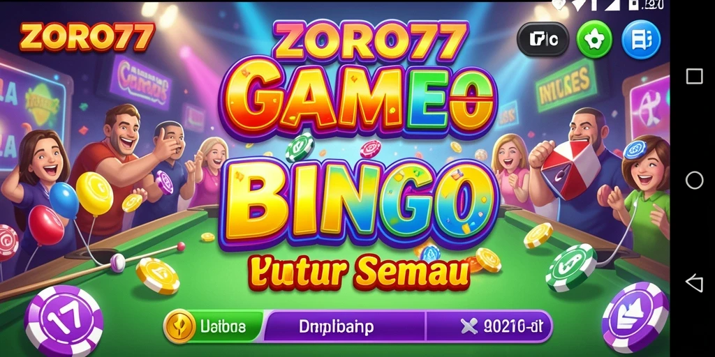 Screenshot gameplay ZORO77 yang menampilkan keseruan bermain Bingo.