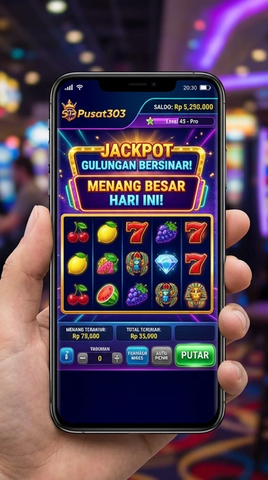 Tombol unduh yang jelas dan mudah ditemukan di pusat303.